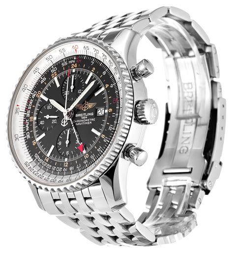 replica breitling navitimer world stainless steel black dial|Breitling Navitimer alternative.